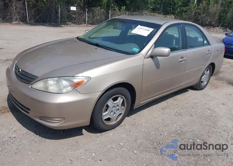 2002 Toyota Camry Le V6 z USA, uszkodzony, nr VIN 4T1BF32K02U009876